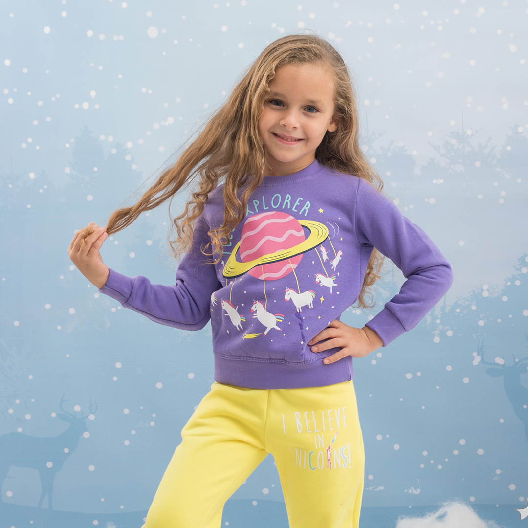 Unicorn set for girls, rhubarb