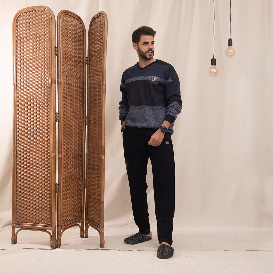 وتربروف ع الكتف V بيجاما رجالي كاشمير