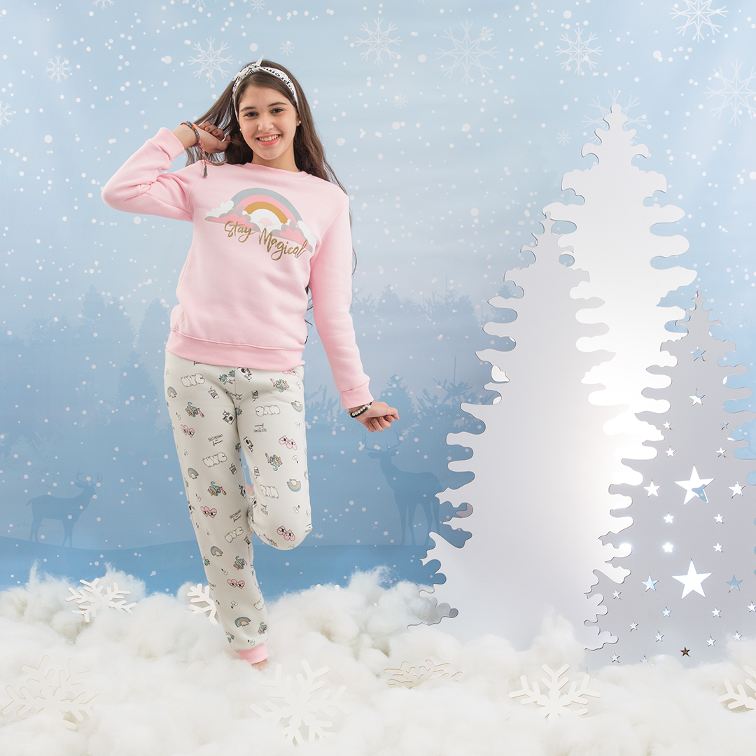 Stay girls rainbow and unicorn pajamas