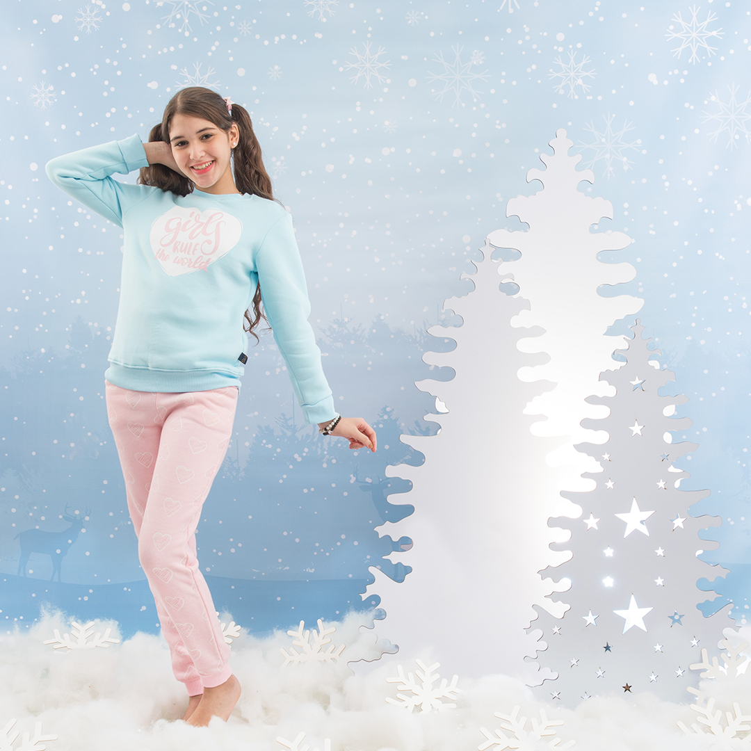 HEART girls' pajamas