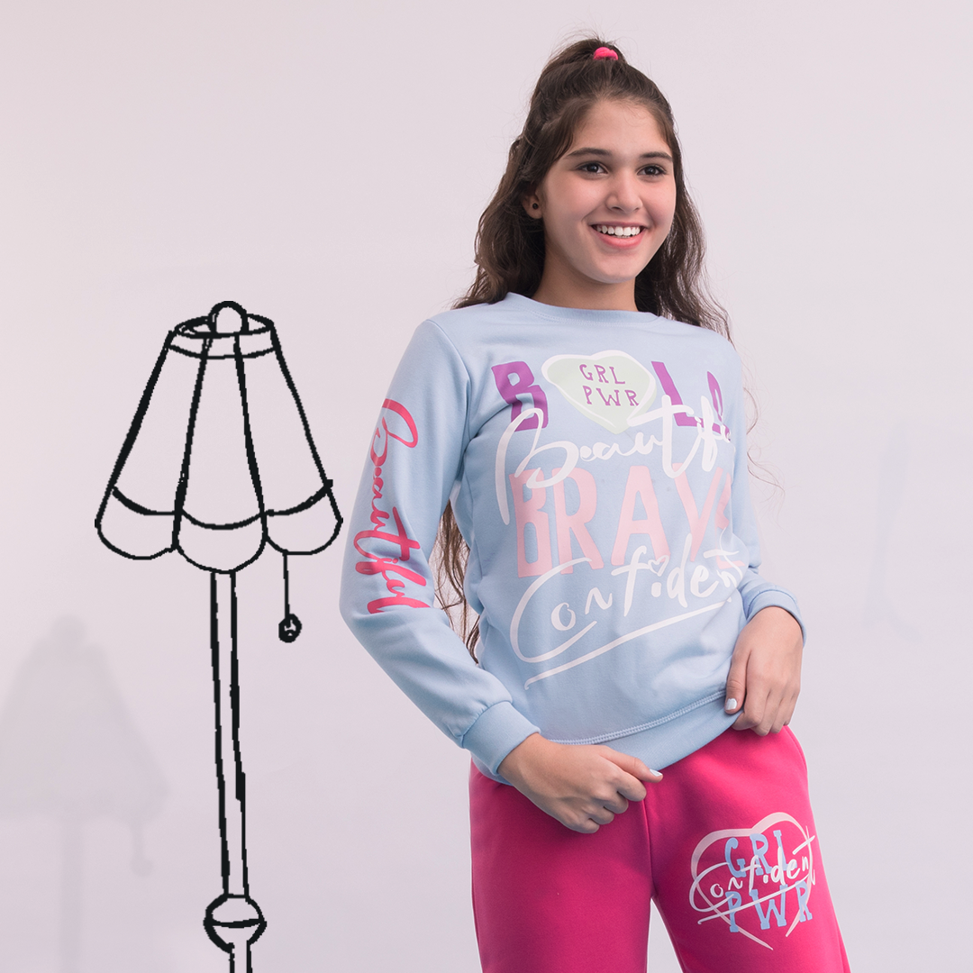 GRL PWR Girls' Set Rhubarb