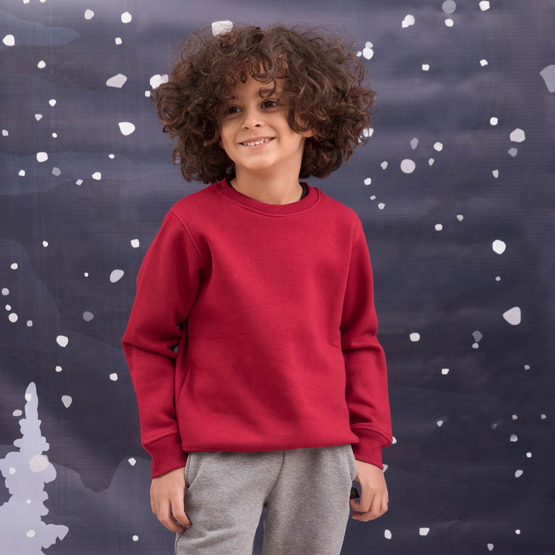 Plain rhubarb children's sweatshirt