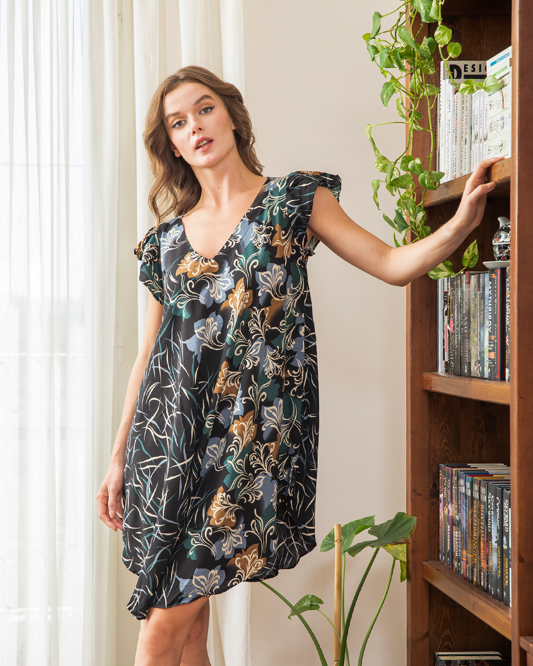 قميص فسكوز قصير 76