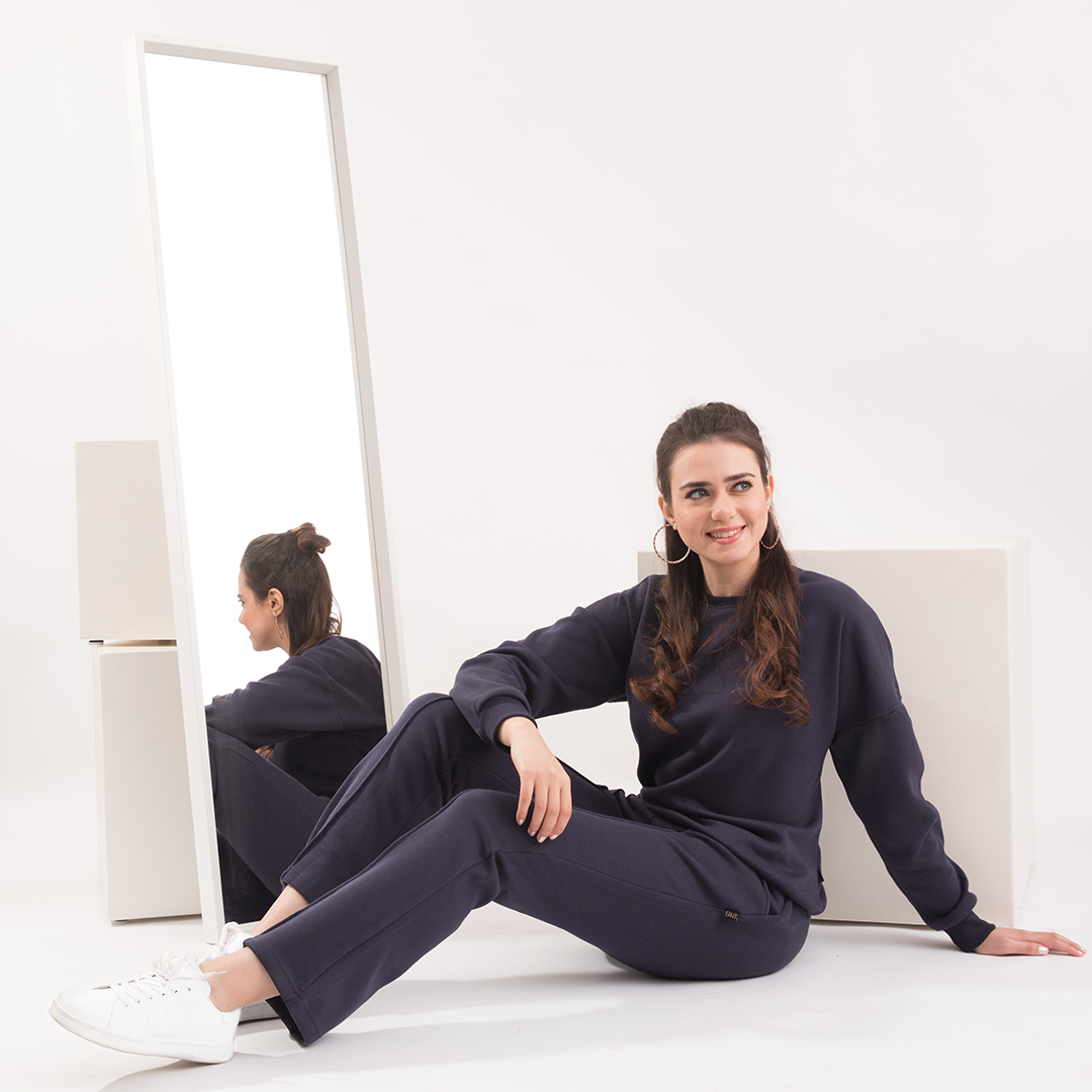 Women's Melton pajamas lined with fur