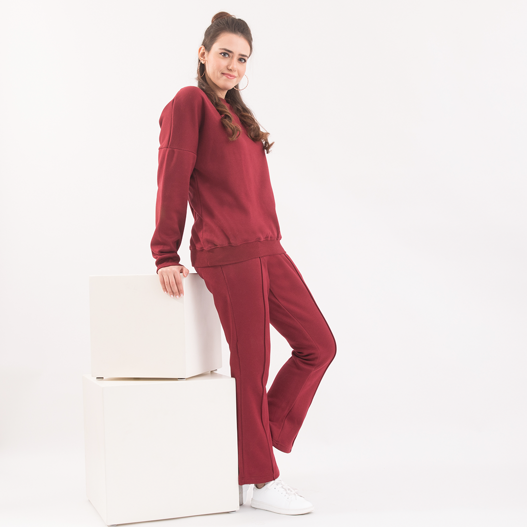Women's Melton pajamas lined with fur