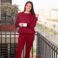 Women's Melton pajamas lined with fur