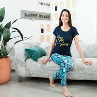 LITTLE SWEET بيجاما نص كم بنطلون حريمي