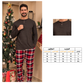 Cashmere pajamas with checkered trousers