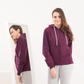 Sweatshirt with a zip and a cabochon