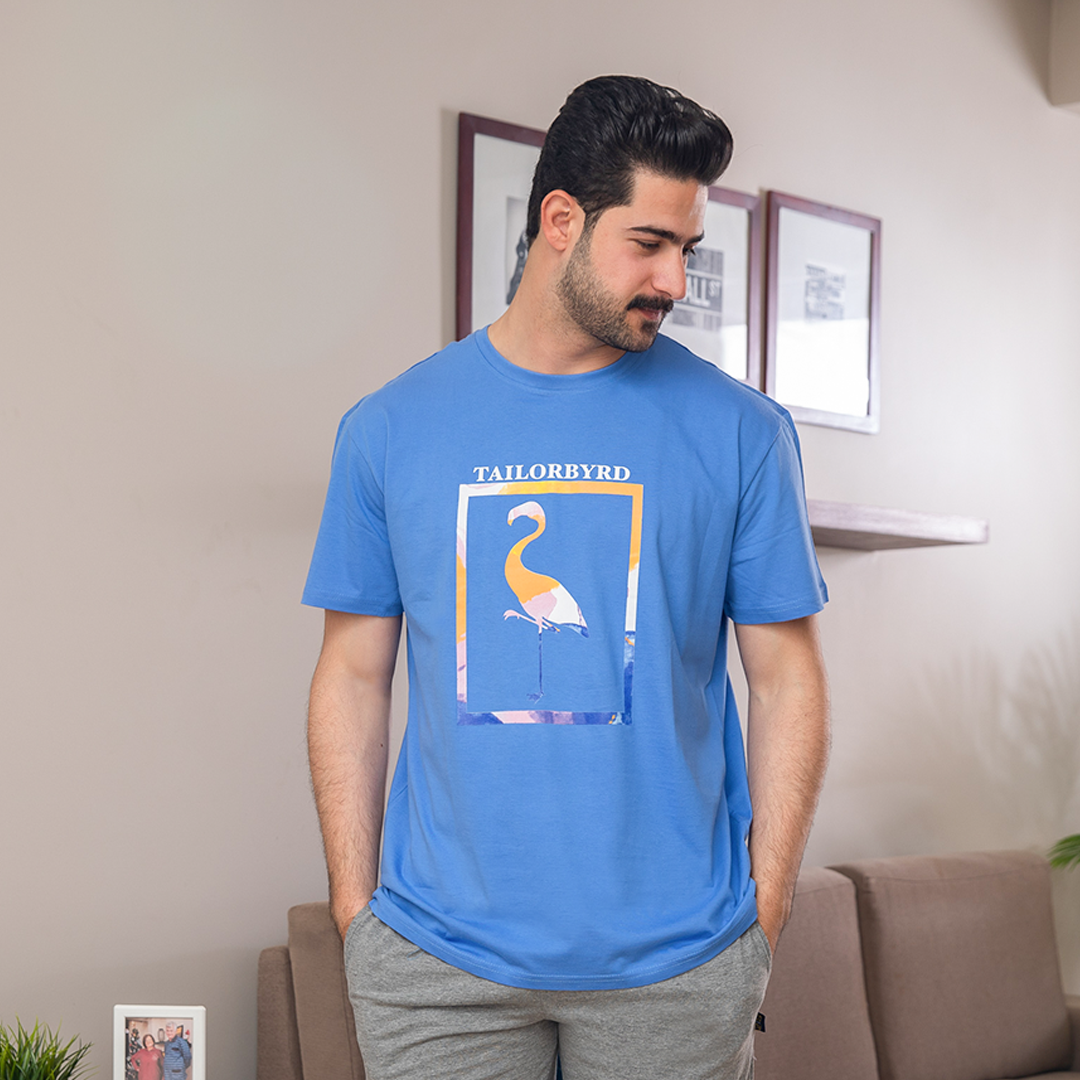 Square flamingo T-shirt