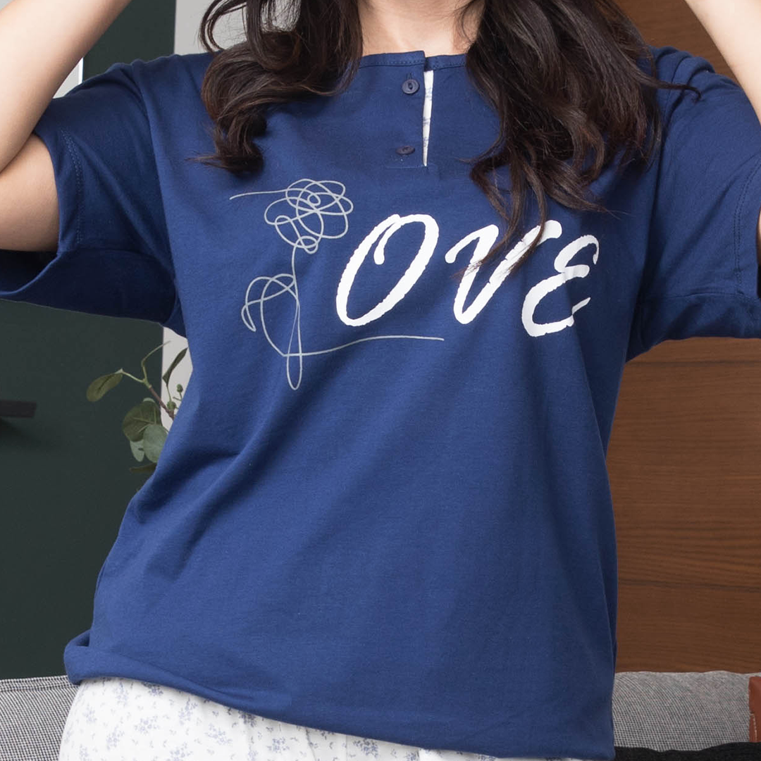 love بيجاما نص كم