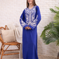 Plain viscose shirt with embroidered sleeves 5
