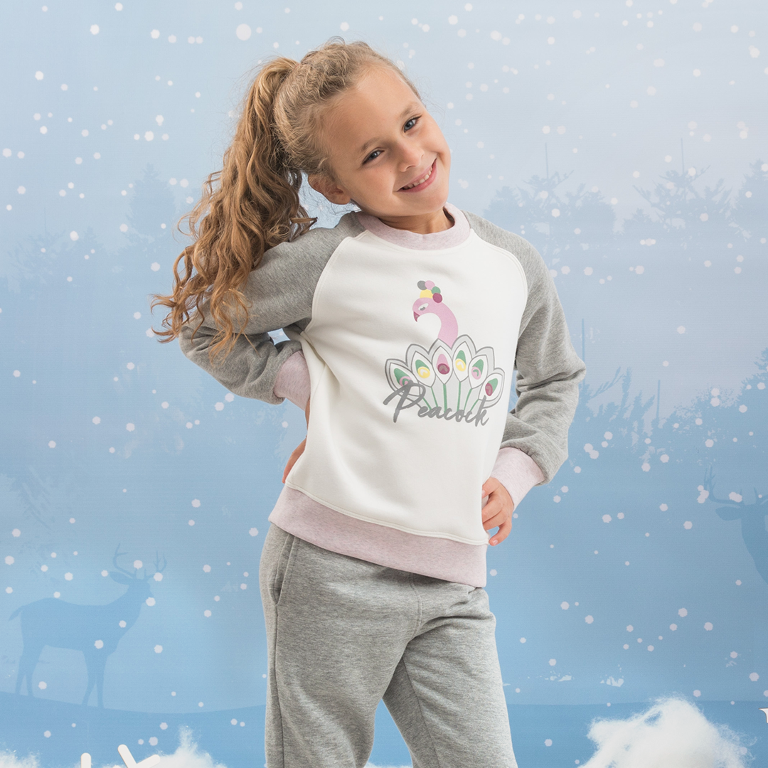 peacock Girls' pajamas, Peacock