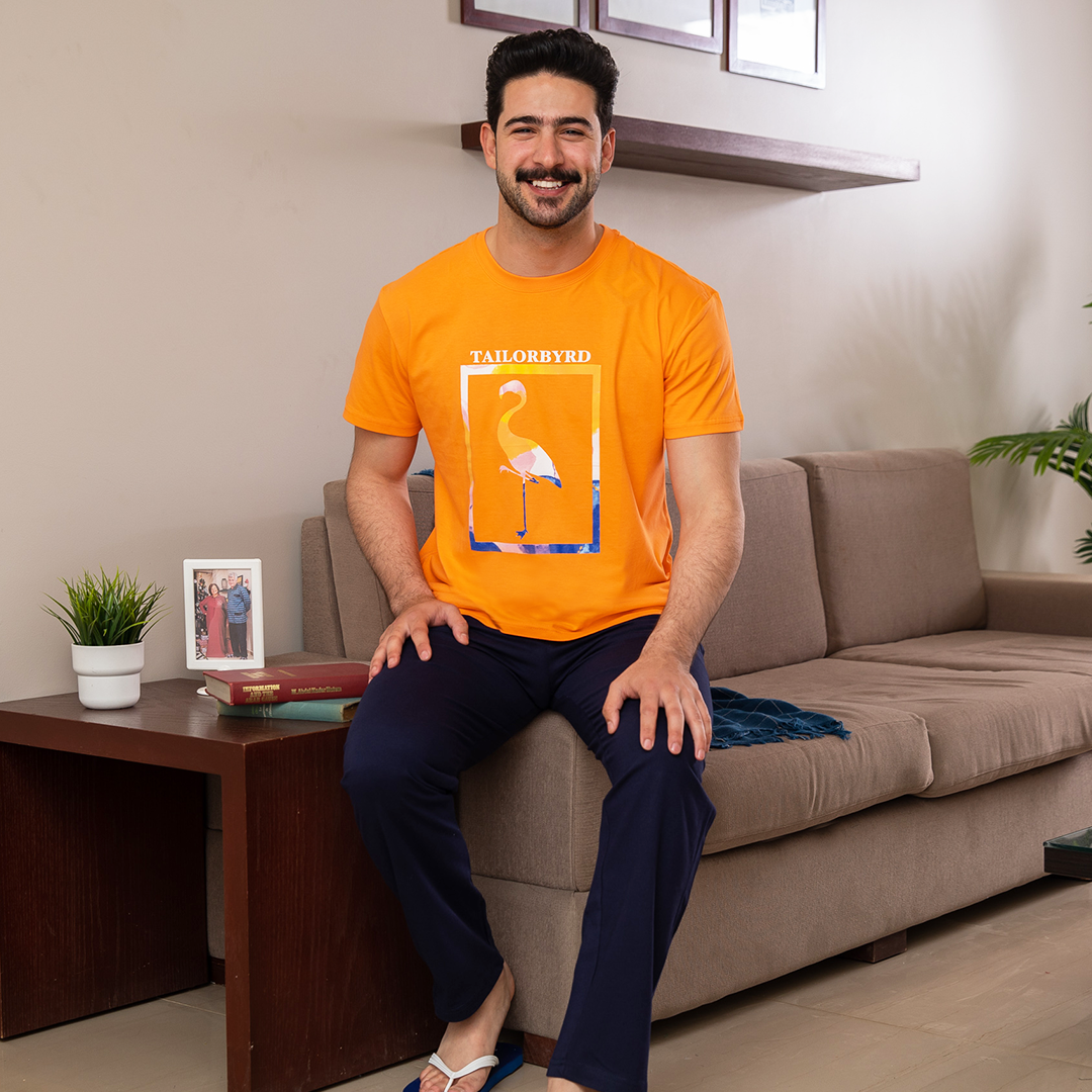 Square Flamingo بيجاما بنطلون رجالي