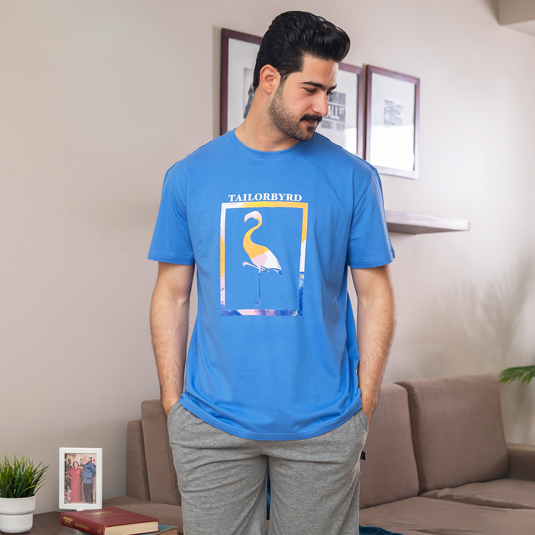 Square Flamingo بيجاما بنطلون رجالي