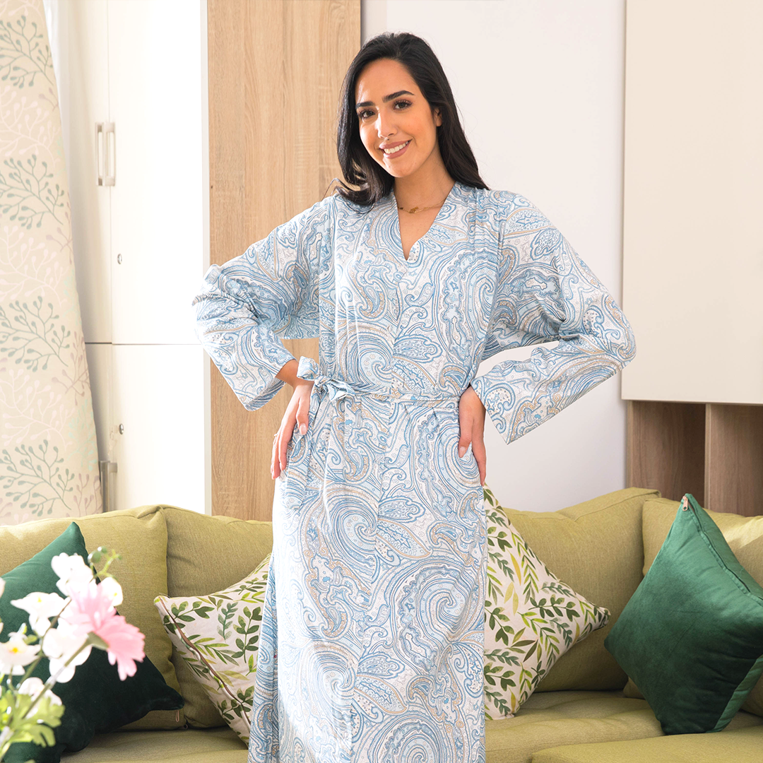 روب نقشه كشمير طويل بزراير