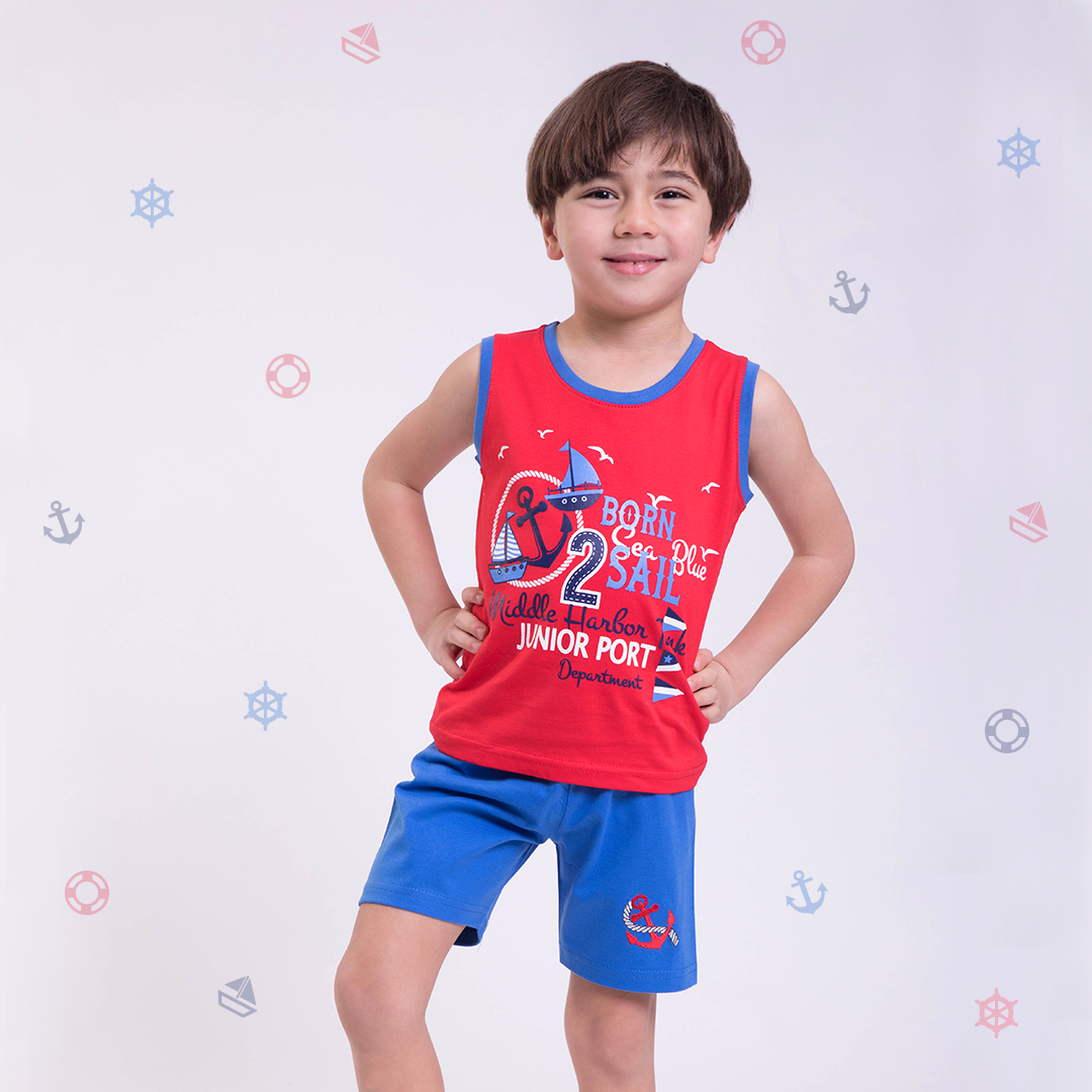 BORN SAIL بيجاما اولادي كت