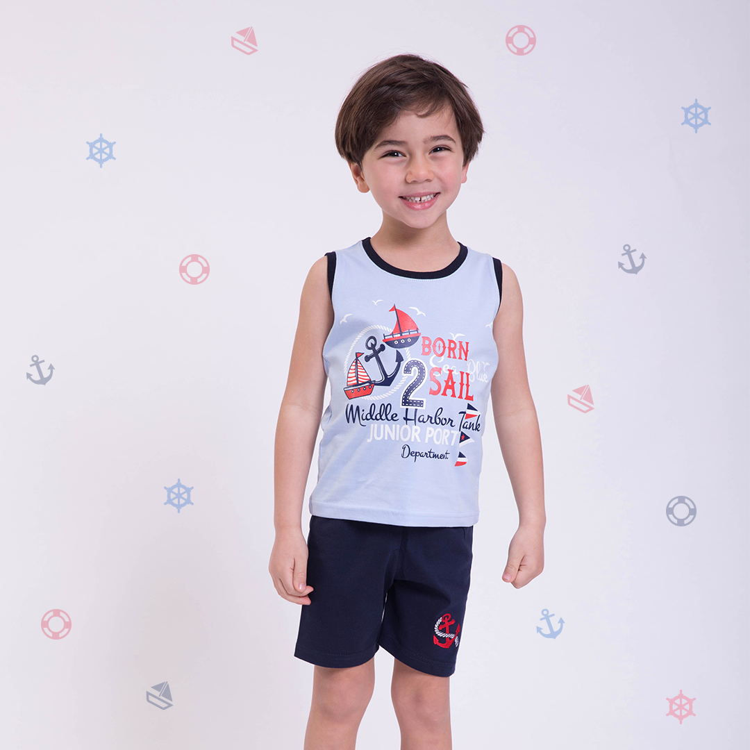 BORN SAIL بيجاما اولادي كت