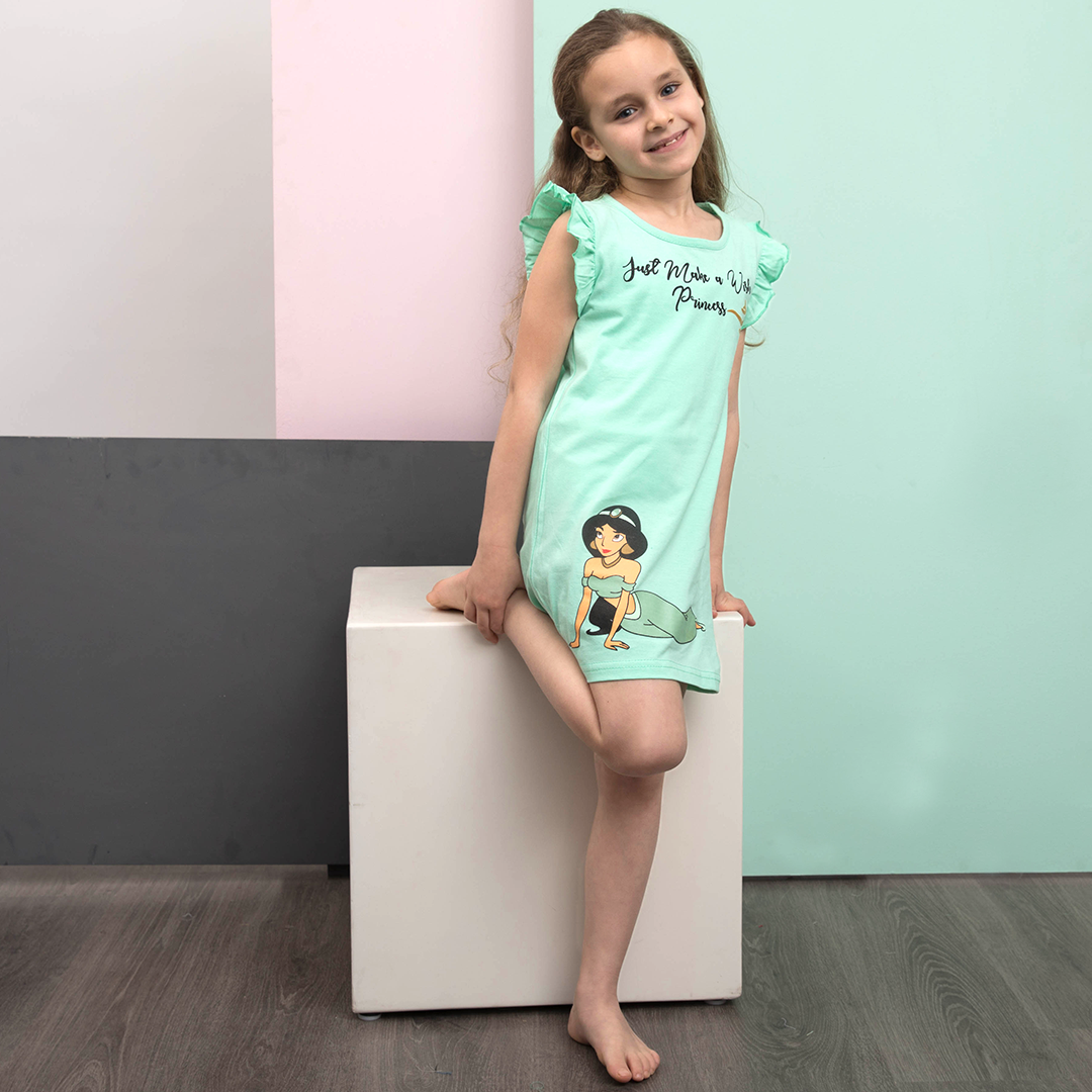 jasmine Ruffled Girls Nightshirt