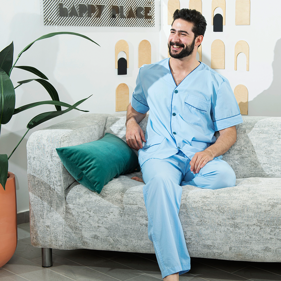 بيجاما كلاسيك قطن سلاحي