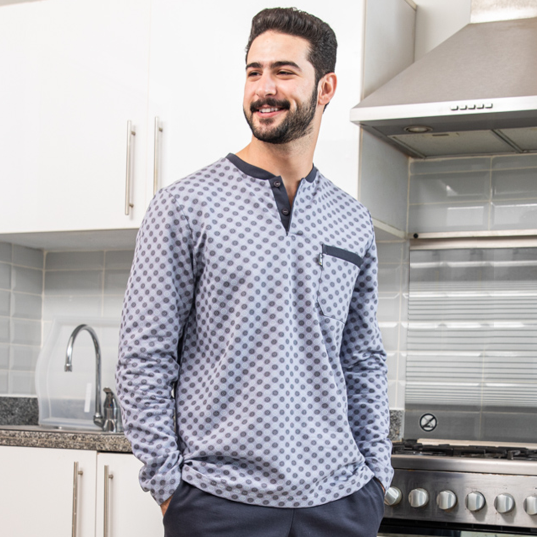 يبجاما رجالي دواير زراير وجيب