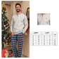 Plain Milton pajamas with check pants