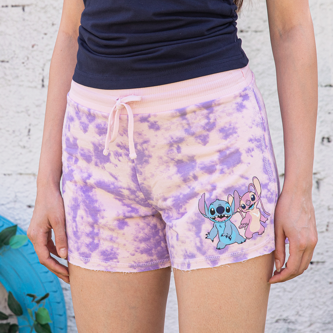 Women's Stitch Tie Dye Hot Shorts 