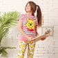 BOOH Girls' Striped Leggings Pajamas 