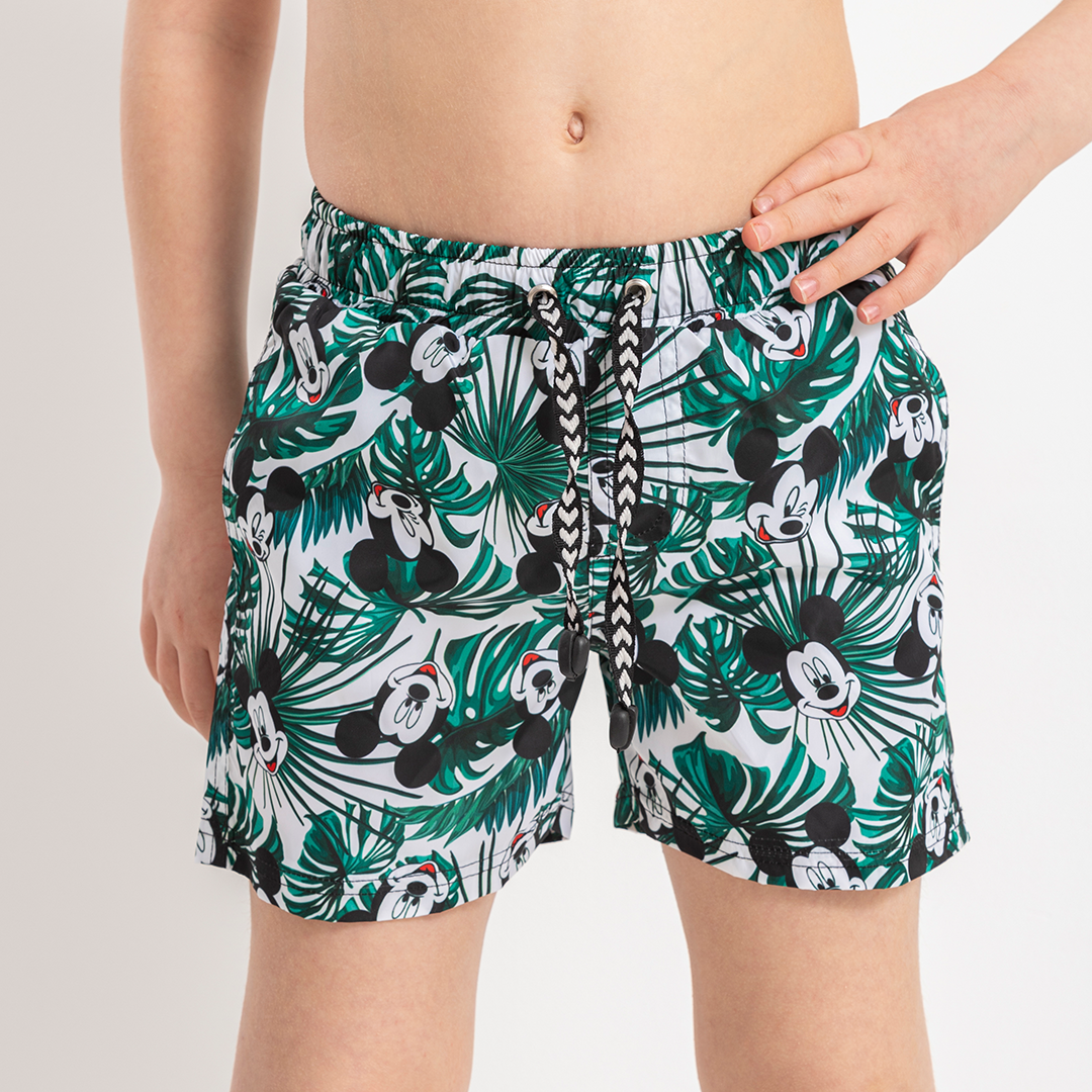 Mickey Girls' Swimsuit Leaf