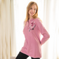 Women's cashmere pajamas with buttons