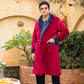 Plain polar men's robe