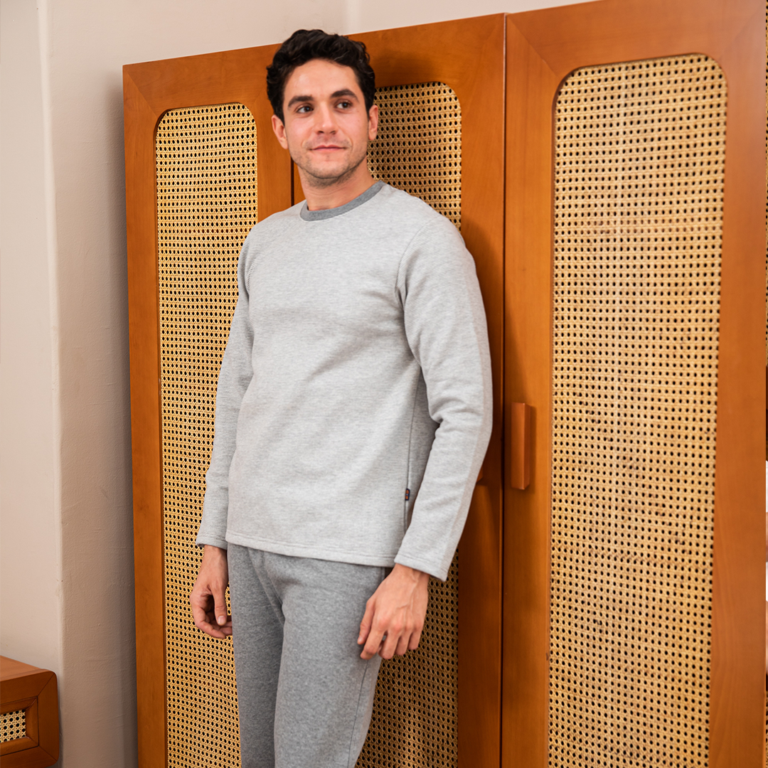 Striped men's pajamas