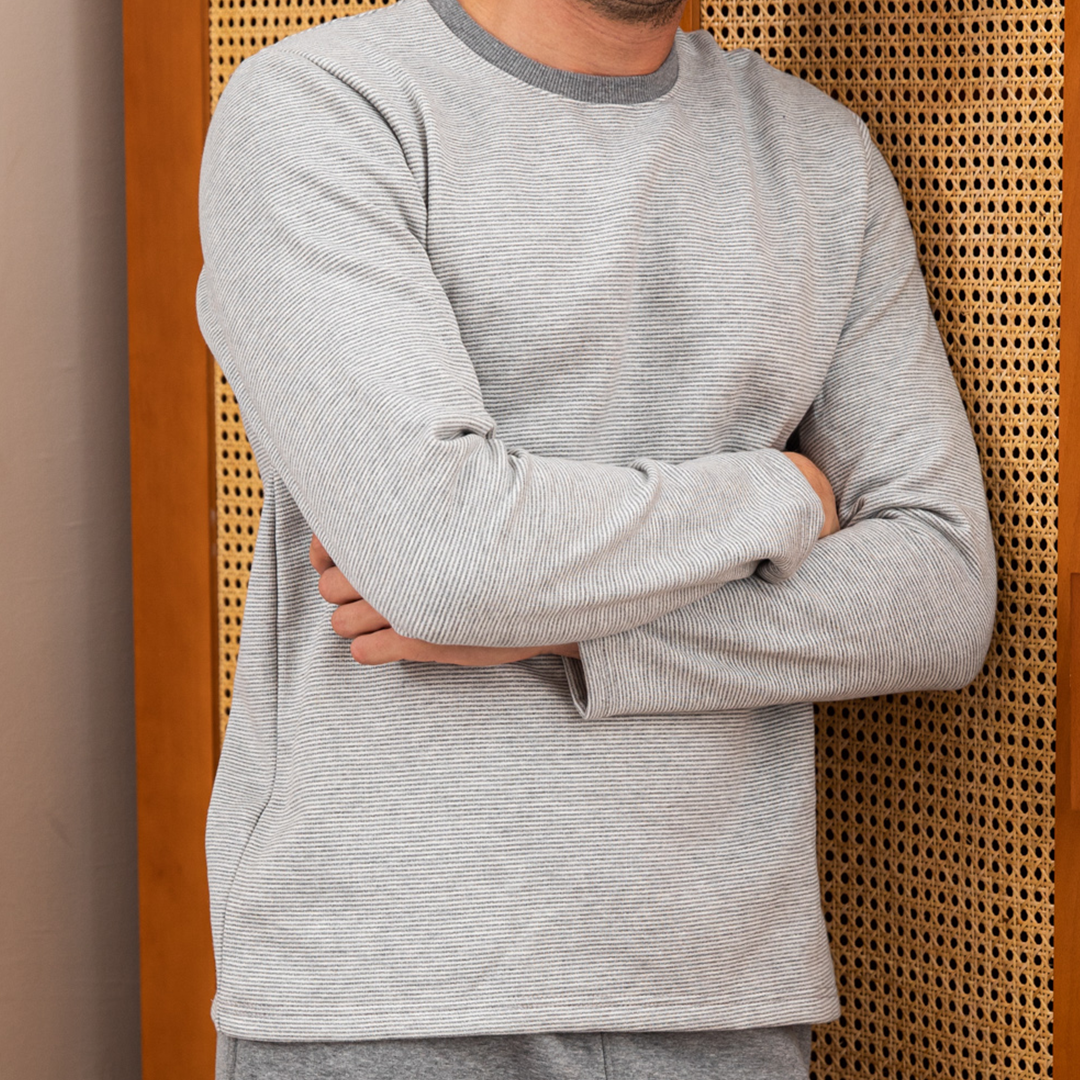Striped men's pajamas