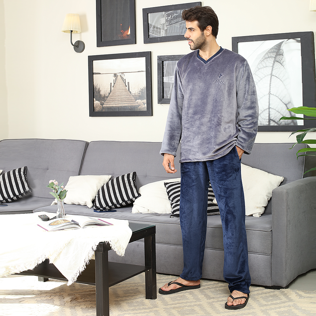 COOL HORSE بيجاما رجالي بولار