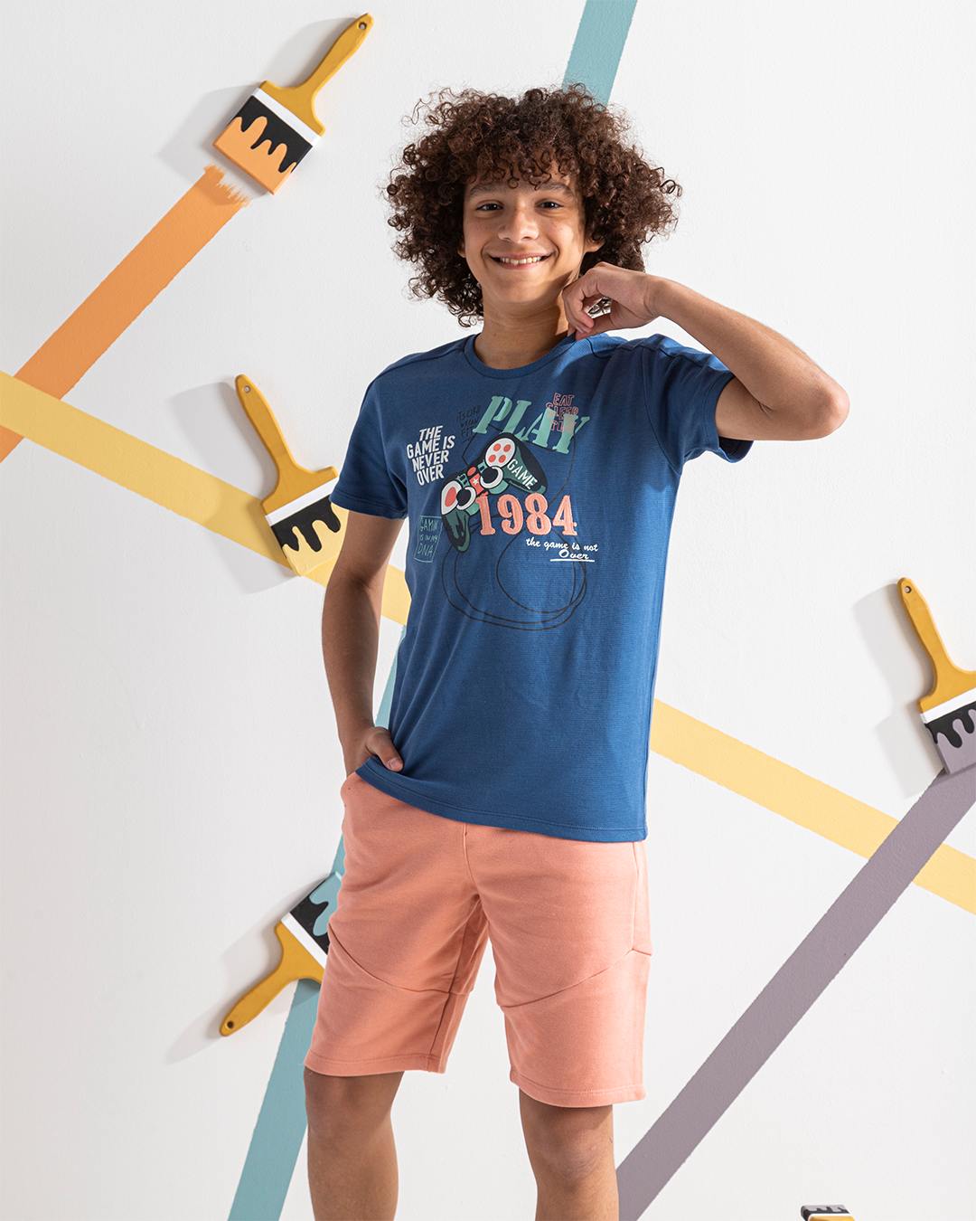 PLAY 1984 Boys' pajama shorts