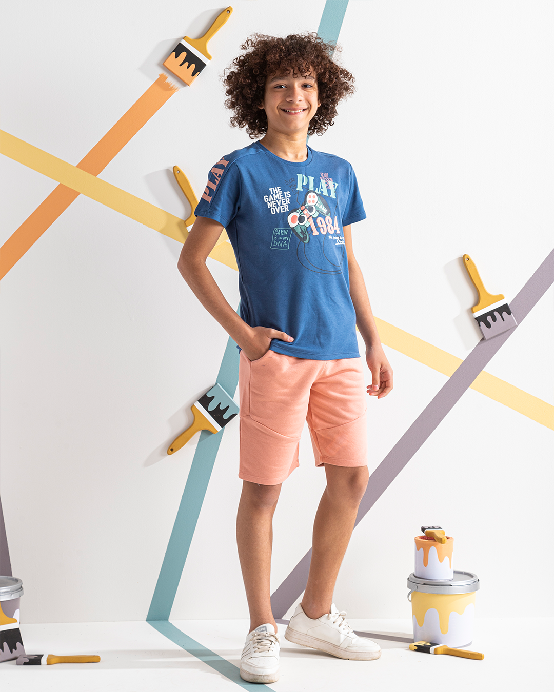 PLAY 1984 Boys' pajama shorts