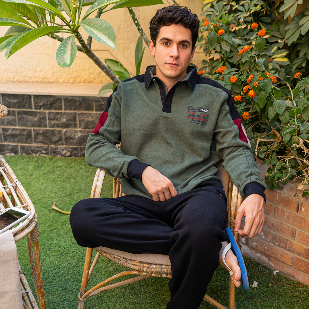 Fitted cashmere terry