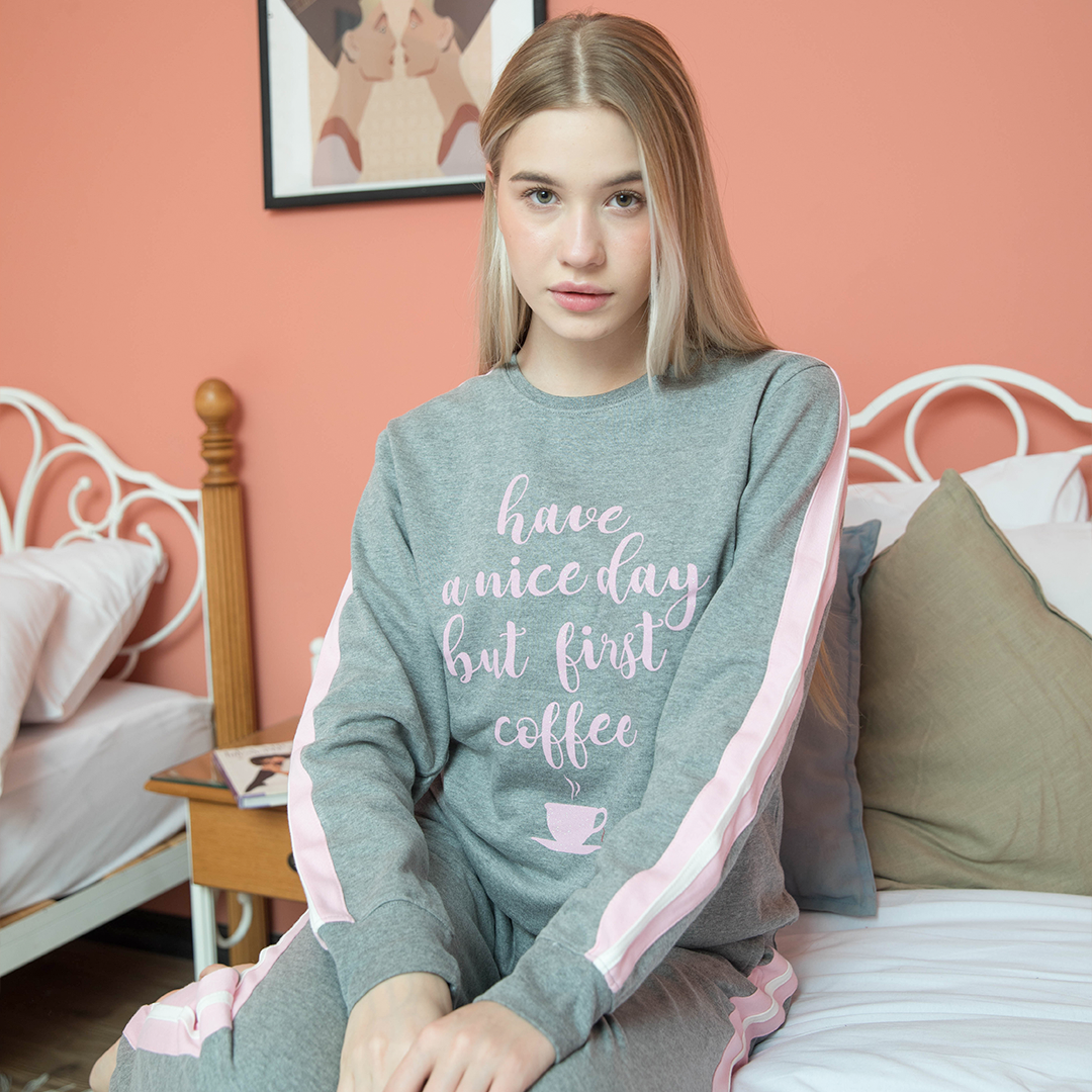 Gray women's pajamas