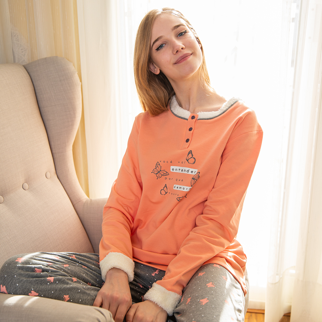 entender بيجاما حريمي الفراشه