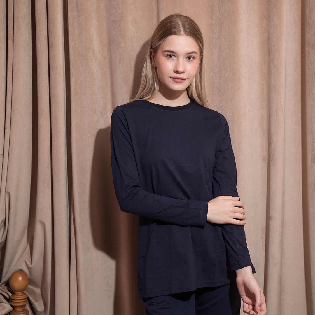 تي شيرت حريمي بكم ساده