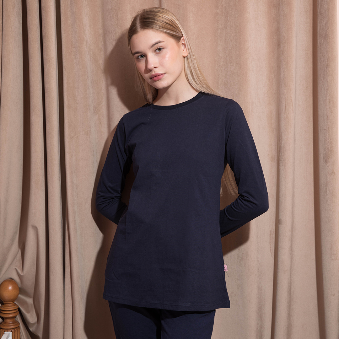 تي شيرت حريمي بكم ساده