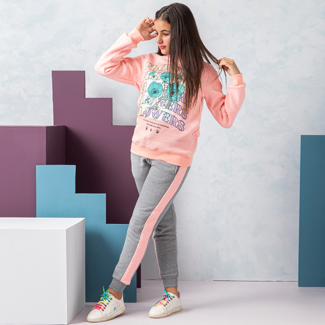 flowers girls' pajamas