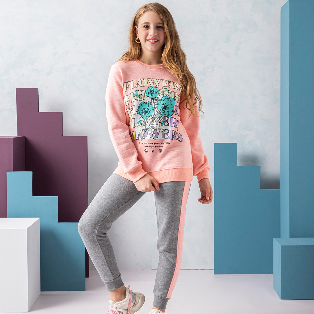 flowers girls' pajamas