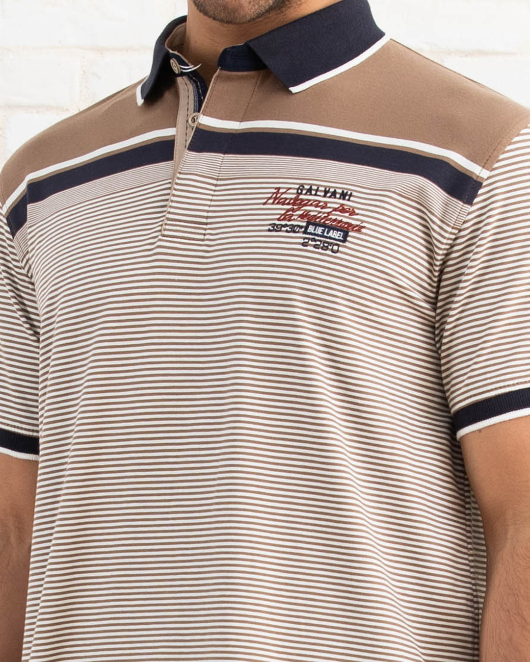 Men's thin striped pajamas with buttons 280