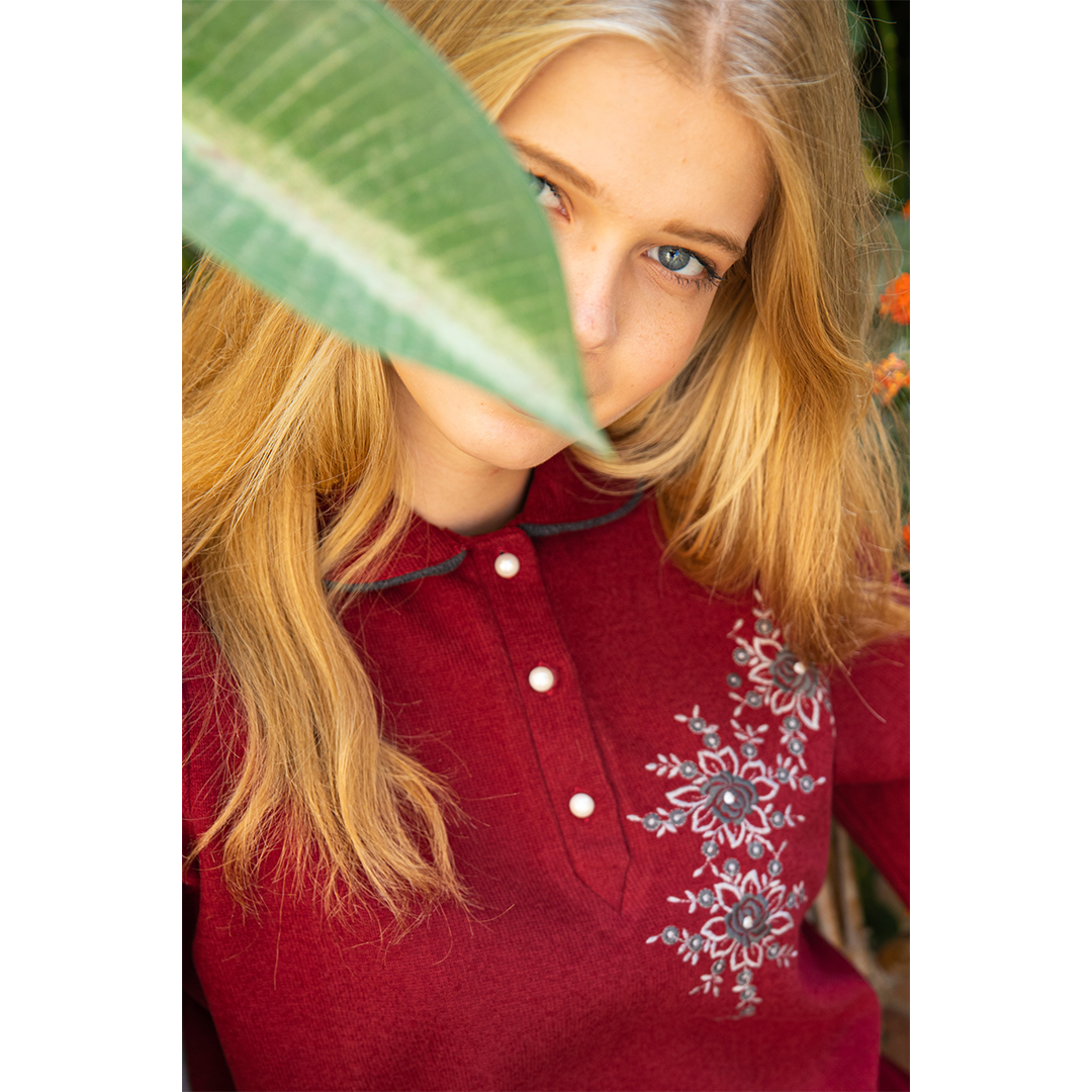 بيجاما كاشمير حريمي بزراير علي الصدر