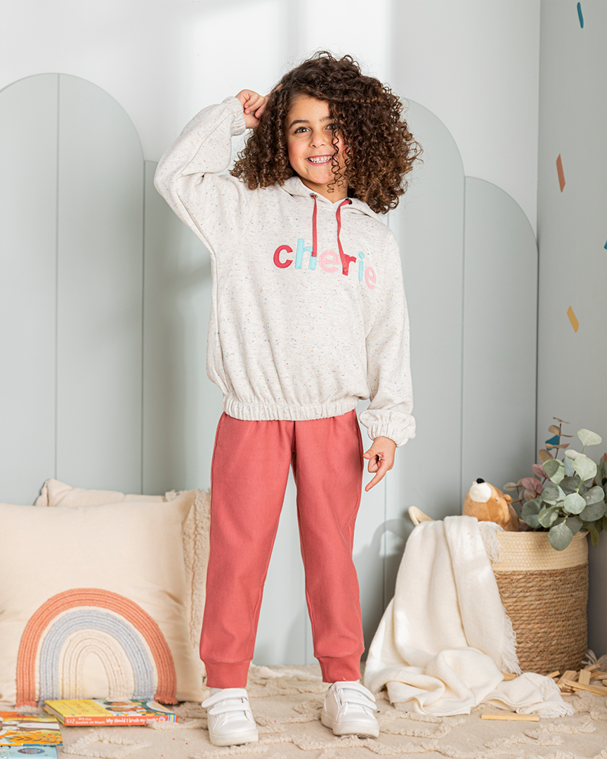 cherie girls' printed set