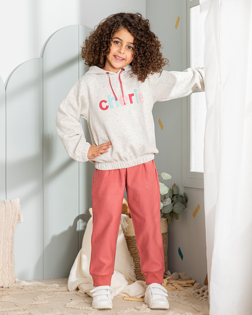 cherie طقم بناتي مطبوع