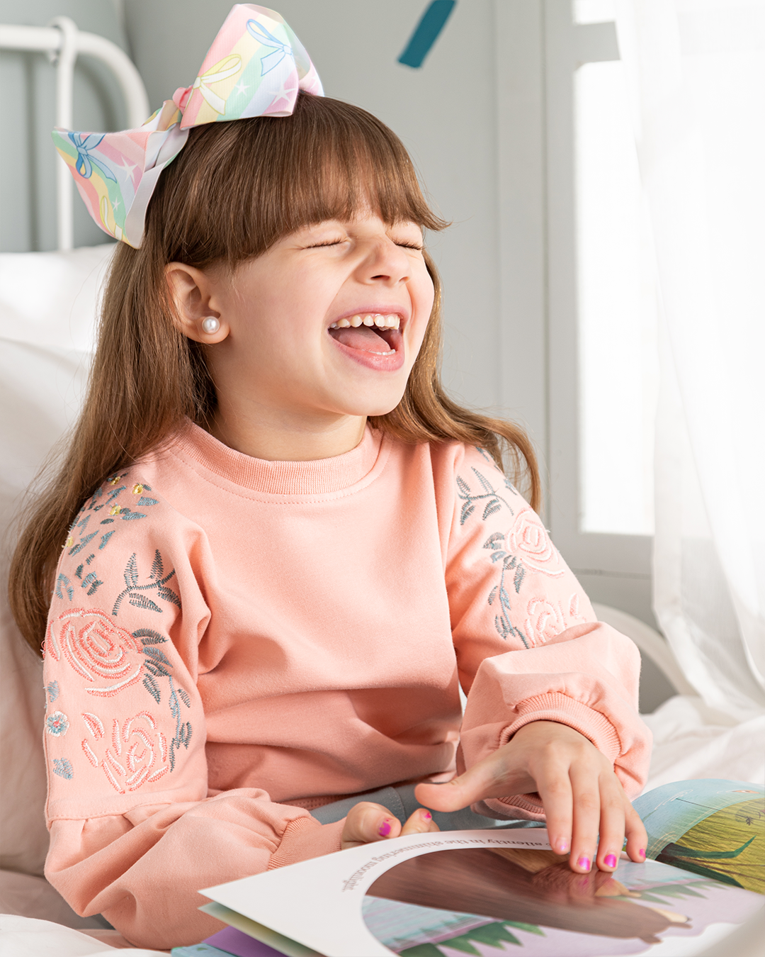 Wild rose طقم بناتي مطبوع