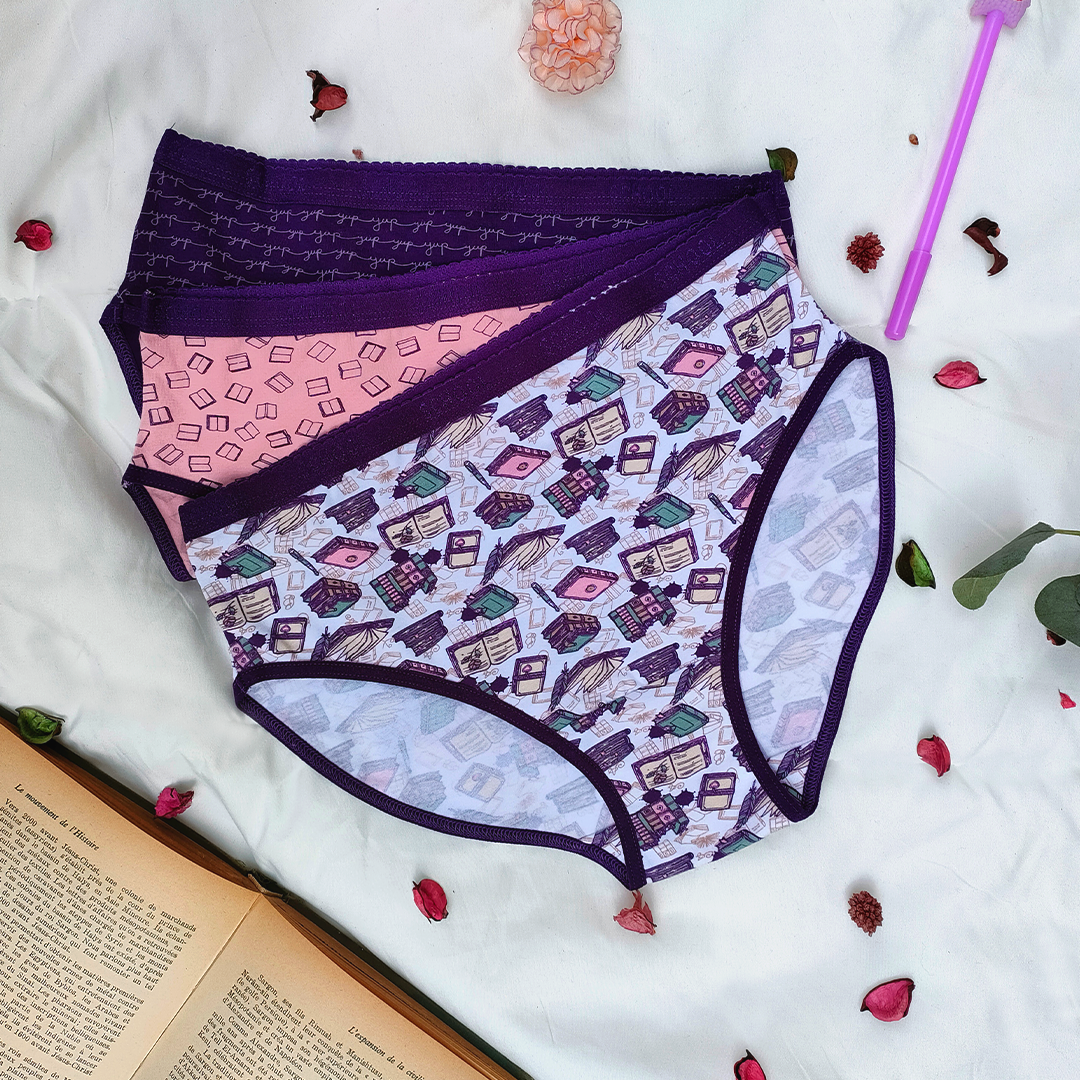 حريمي بريف منقوش باك 3