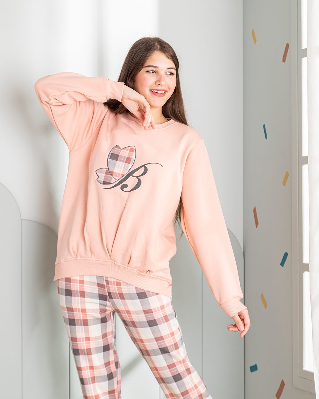 Butterfly girls' printed set